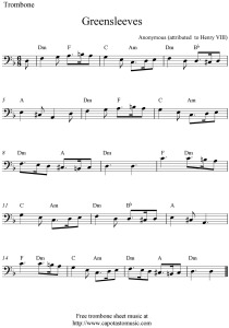 greensleeves christmas song ctmg